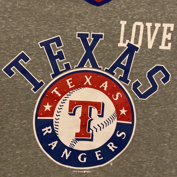 5th & Ocean Texas Rangers Girl’s T-Shirt Size 14 🔥 - Picture 2 of 3